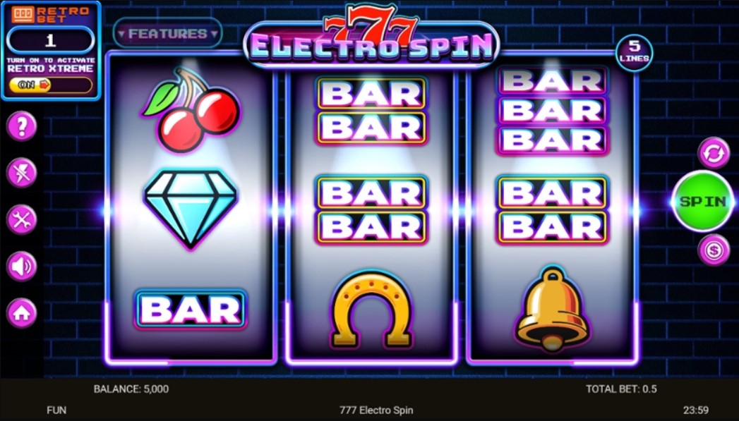 777 Electro Spin Online Casino Slot Game