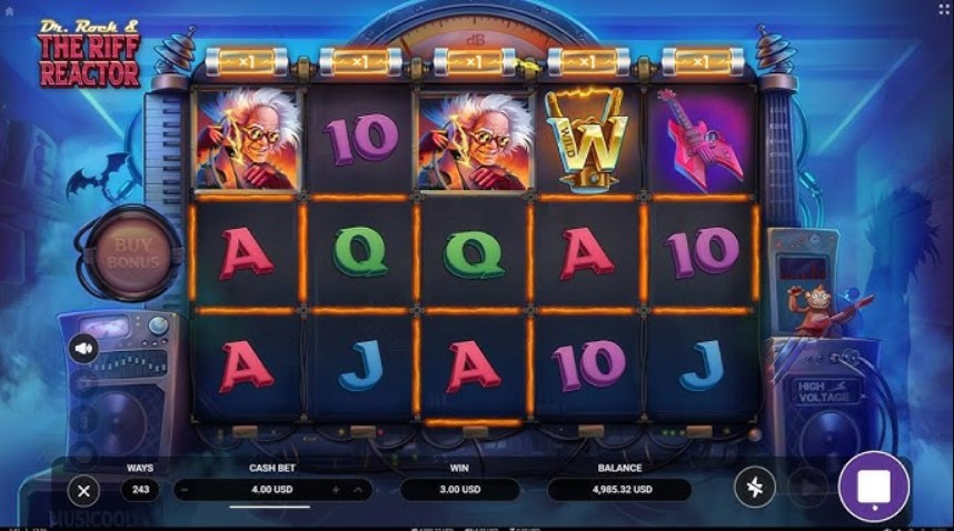 Dr. Rock & The Riff Reactor: A Slot Game Review for Online Gamblers