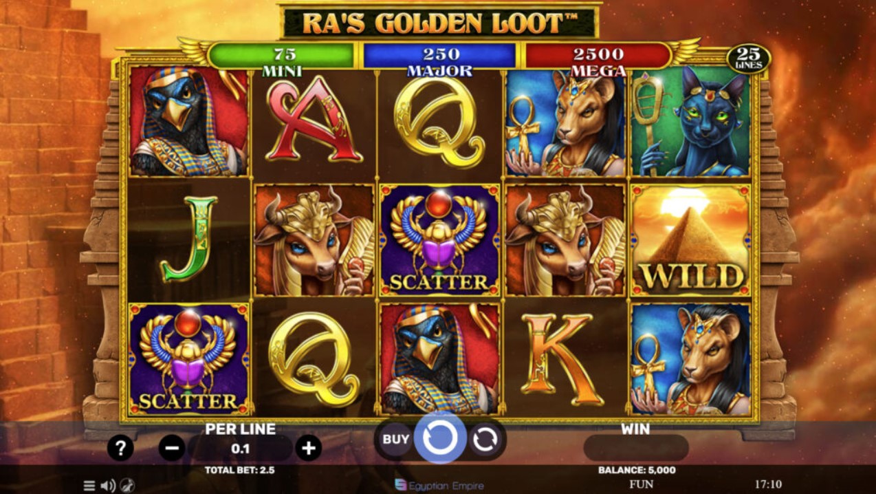 Ra’s Golden Loot Online Casino Slot Game